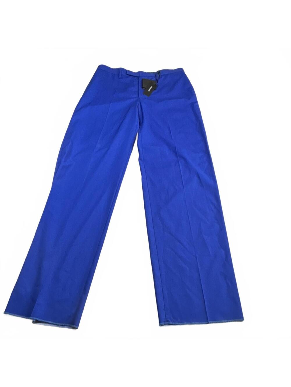 Versace Men's Blue Wide-Leg Dress Pants Size 48 Made in ITAL